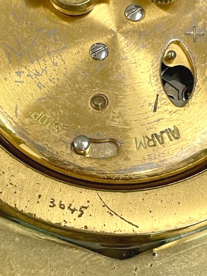 HERMÈS
Gilt metal clock and barometer with...