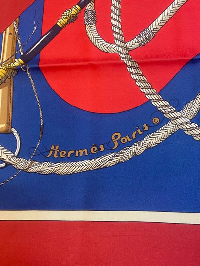 HERMÈS Paris
Printed silk twill square, titled...