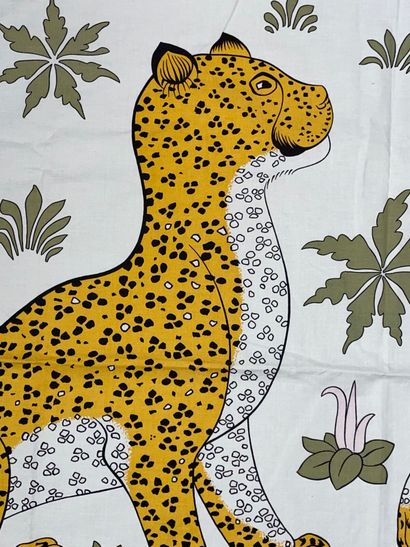 HERMÈS Paris.
Cotton tablecloth printed with...