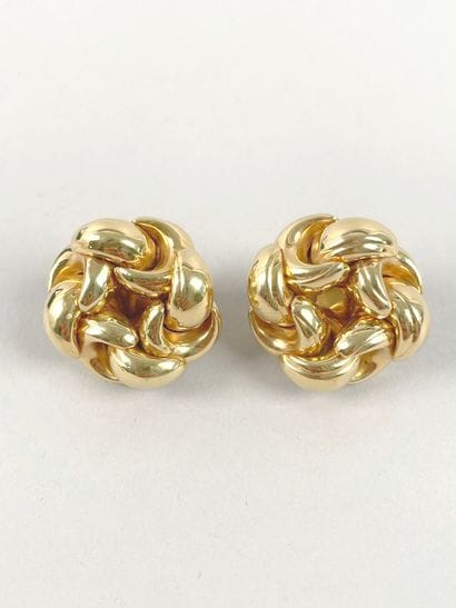 FRED.
Pair of 18k (750 thousandths) yellow...