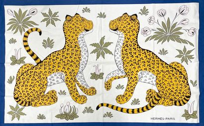 HERMÈS Paris.
Cotton tablecloth printed with...