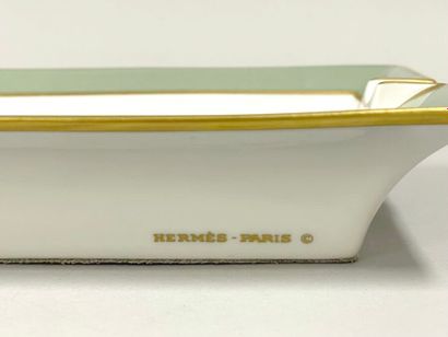 HERMÈS Paris
White porcelain ashtray with...