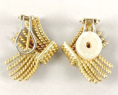TIFFANY & Co. SCHLUMBERGER.
Pair of 18k (750...