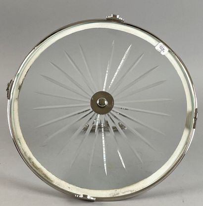 HERMÈS Paris
Circular cheese tray, engraved...