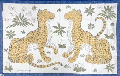 HERMÈS Paris.
Cotton tablecloth printed with...