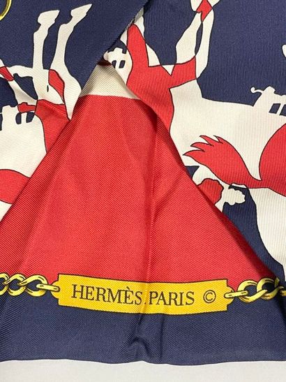 HERMÈS Paris
Printed silk twill square, titled...