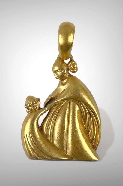 LANVIN Parfums
Gold-plated metal pendant...