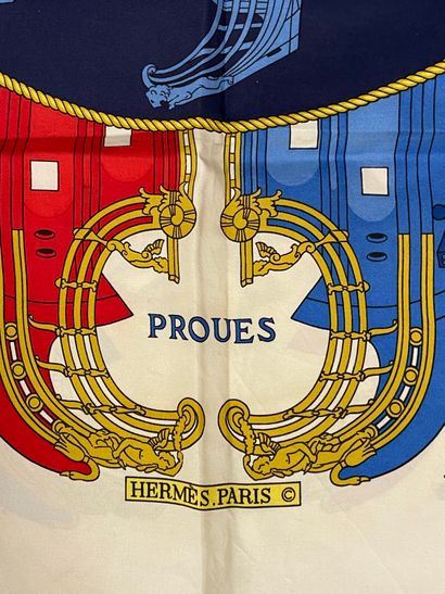 HERMÈS Paris
Printed silk twill square, titled...