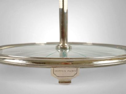 HERMÈS Paris
Circular cheese tray, engraved...