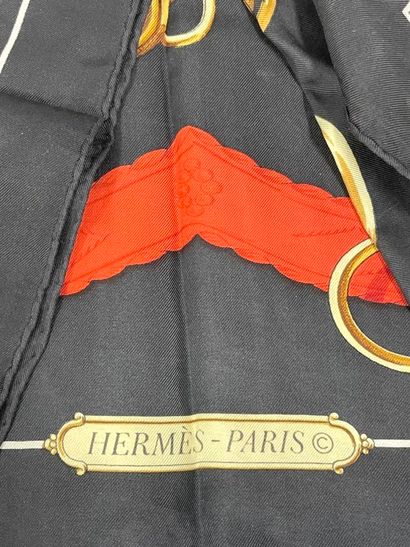 HERMÈS Paris
Printed silk twill square with...