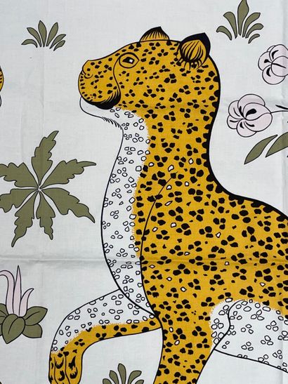 HERMÈS Paris.
Cotton tablecloth printed with...