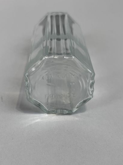 LANVIN Paris
Covered octagonal glass perfume...