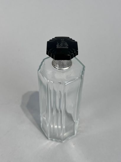 LANVIN Paris
Covered octagonal glass perfume...