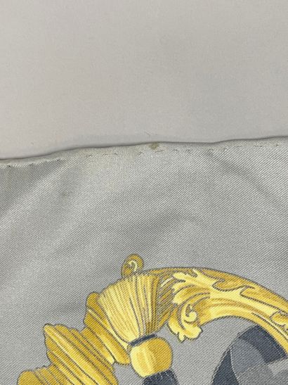 HERMÈS Paris.
Printed silk twill square,...