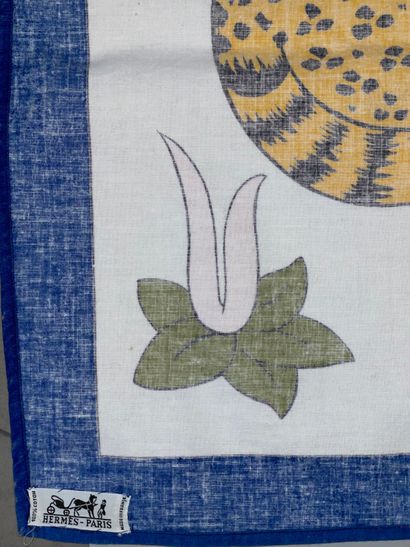 HERMÈS Paris.
Cotton tablecloth printed with...