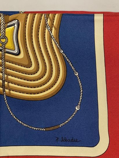HERMÈS Paris
Printed silk twill square, titled...