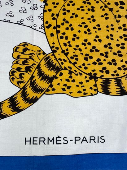 HERMÈS Paris.
Cotton tablecloth printed with...