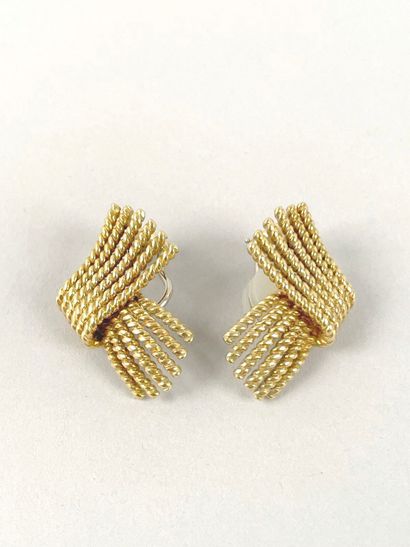 TIFFANY & Co. SCHLUMBERGER.
Pair of 18k (750...