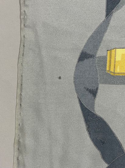 HERMÈS Paris.
Printed silk twill square,...