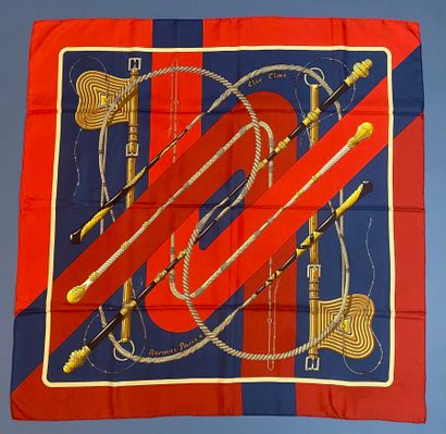 HERMÈS Paris
Printed silk twill square, titled...
