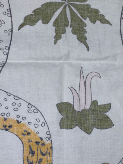 HERMÈS Paris.
Cotton tablecloth printed with...