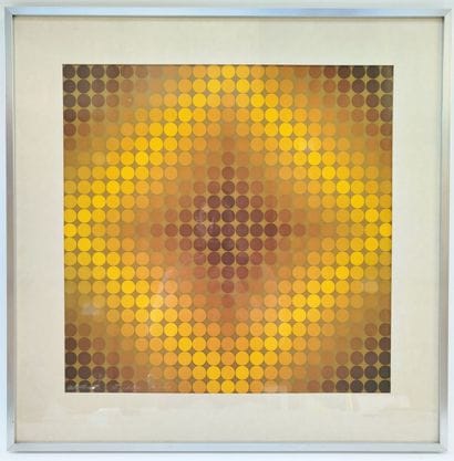 D'après Victor VASARELY (1906-1997).
Composition...