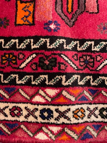 Tapis Bakthiar (chaîne et trame en coton,...