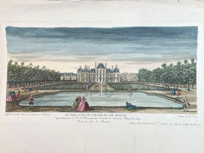 Réunion de quarante-deux gravures et vues...