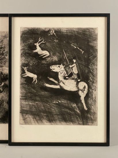 Marc CHAGALL (1887-1985)
L'âne et le lion;...