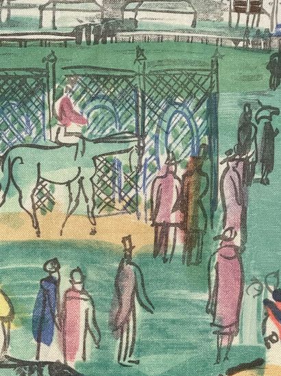 Dans le goût de Raoul DUFY.
Champ de course.
Impression...
