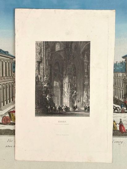 Réunion de trente-huit gravures et vues d'optiques...