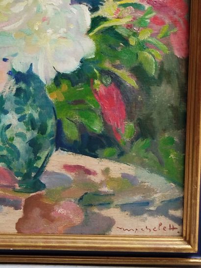 Mario MICHELETTI (1892-1975).
Vase de fleurs...