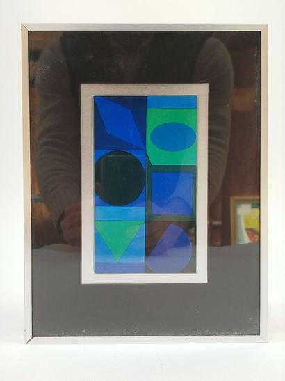 D'après Victor VASARELY (1906-1997).
Composition...