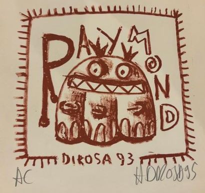 Hervé DI ROSA (né en 1959).
Raymond.
Lithographie,...