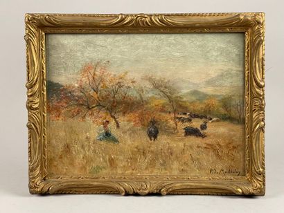 François-Richard de MONTHOLON (1859-1940).
Bergère...