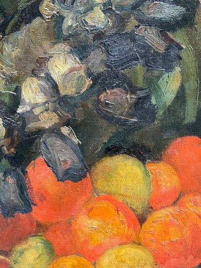 M. LELORRAIN.
Nature morte aux fruits.
Huile...