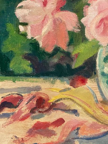 Mario MICHELETTI (1892-1975).
Vase de fleurs...