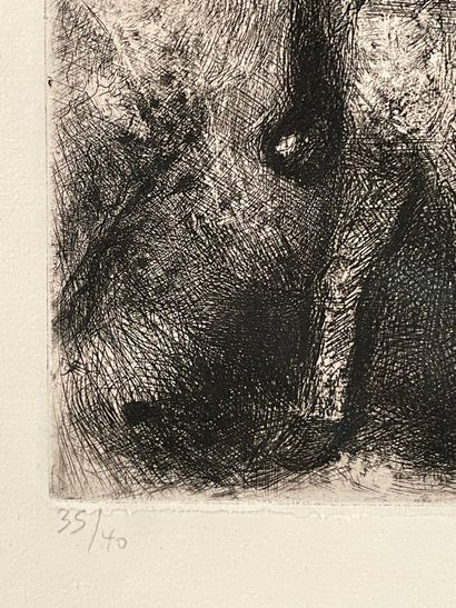 Marc CHAGALL (1887-1985)
L'âne et le lion;...