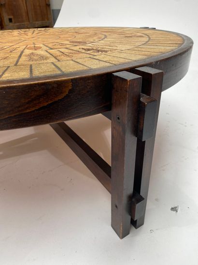Roger CAPRON (1922-2006).
Table basse « Pomone...
