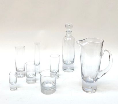 Partie de service de verre comprenant une...