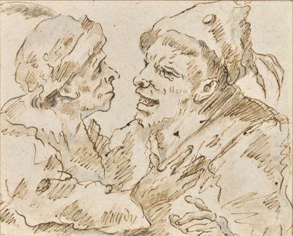 Attribué à Charles ESCHARD (1744-1820).
Étude...