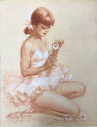 Charles GARRY (1891-1973).
Jeune fille aux...