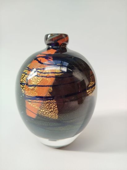 Jean-Claude NOVARO (1943-2014).
Vase en verre...