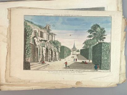 Réunion de trente-huit gravures et vues d'optiques...