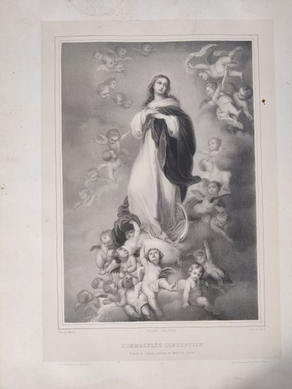Dans le goût de MURILLO.
Vierge de Séville.
Huile...