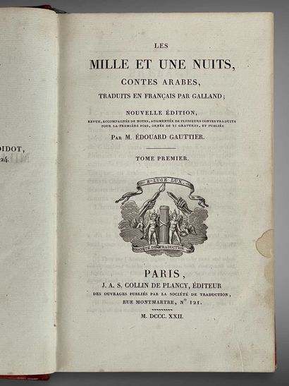 ANONYME. Les Mille et Une Nuits. Contes arabes...