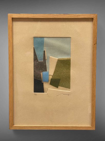 Bernard MUNCH (1921-2009)
Compositions abstraites.
Deux...