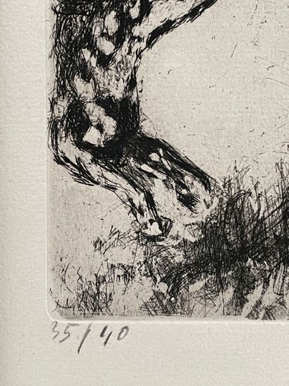 Marc CHAGALL (1887-1985)
L'âne et le lion;...