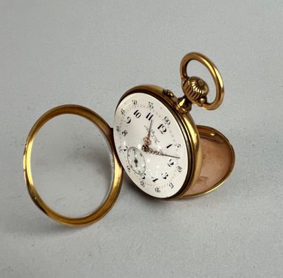 BROSSARD.
Montre de gousset en or 18k (750...