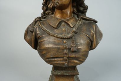 École du XIXe siècle.
Buste de Murillo.
Bronze.
(Oxydations.)
Haut....